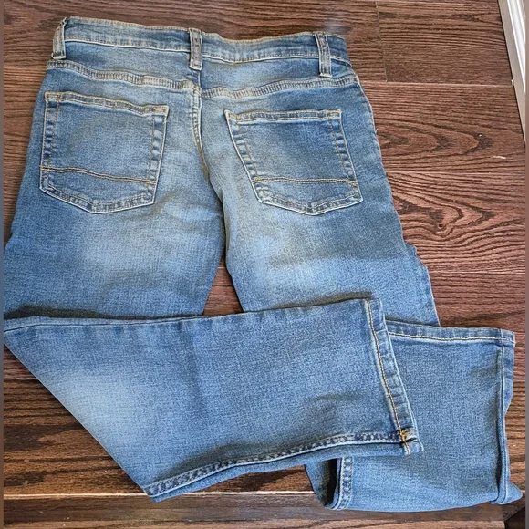 Cat & Jack Kids Blue Straight Leg Jeans-Size 8 - Picture 3 of 14